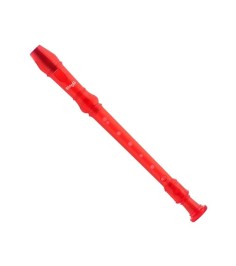 Stagg Descant Recorder - Trans Red- REC-BAR/TRD