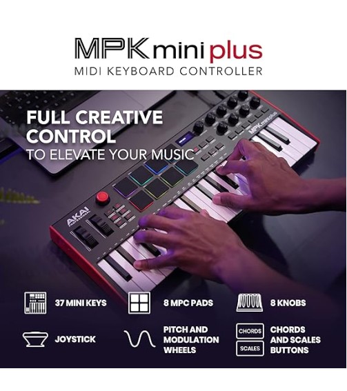 AKAI Professional MPK Mini Plus - USB MIDI Keyboard Controller 
