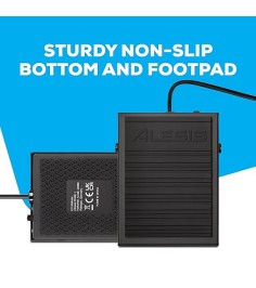 Alesis ASP1 ASP-1 MKII Universal Sustain Pedal and Momentary Footswitch with 5ft Cable and Non Slip Bottom