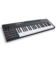 Alesis VI49-49 Key USB MIDI Keyboard Controller with, 16 Drum Pads, 12 Assignable Knobs, 36 Buttons and 5-Pin MIDI Out, Production Software Included