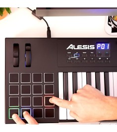 Alesis VI49-49 Key USB MIDI Keyboard Controller with, 16 Drum Pads, 12 Assignable Knobs, 36 Buttons and 5-Pin MIDI Out, Production Software Included