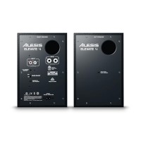 Alesis Elevate 4 |Pair of 50 W Powered Desktop Studio or Gaming Wired Speakers (Black)