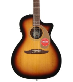 Fender 6 String Acoustic-Electric Guitar, Right, Sunburst (0970743003)