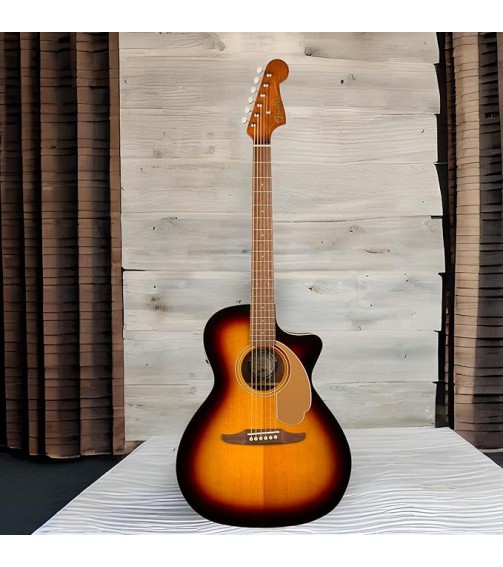 Fender 6 String Acoustic-Electric Guitar, Right, Sunburst (0970743003)