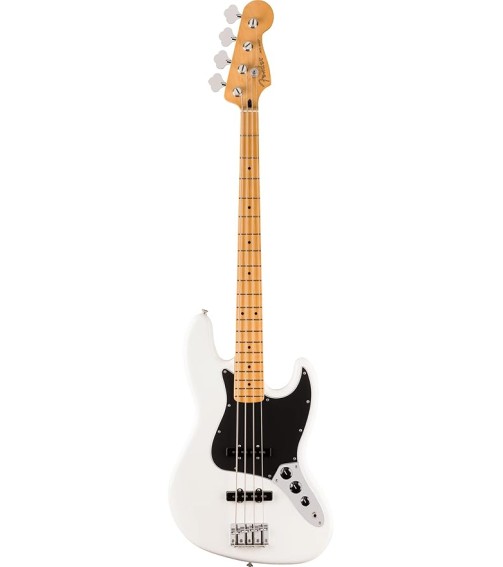 Fender Player II Jazz Bass - Polar White Bundle with Hard Case, Strap, Strings, Picks, and Austin Bazaar Instructional DVD