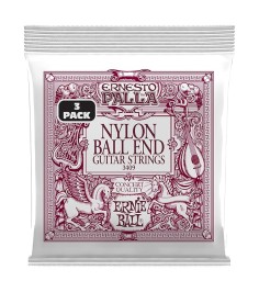 Ernieball 3409 Ernesto Palla Black Gtr Strings 3 Pk