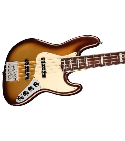 Fender American Ultra 5-String Jazz Bass, Mocha Burst