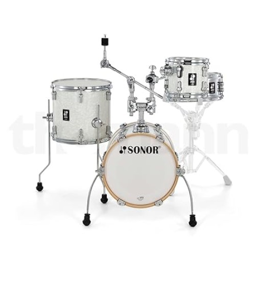 Sonor aq2 martini white pearl 4 peice drum kit