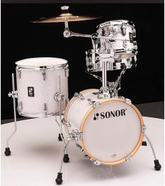 Sonor aq2 martini white pearl 4 peice drum kit