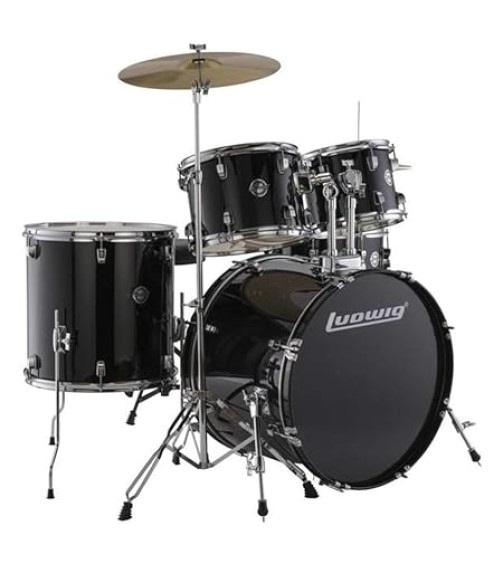 Ludwig Accent Drive 5 Piece Acoustic Drum Kit With Hardware & Cymbals