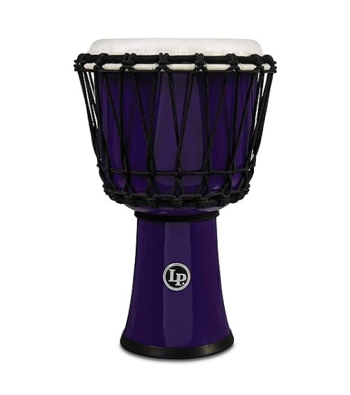 Latin Percussion Djembe, Purple, 7-inch