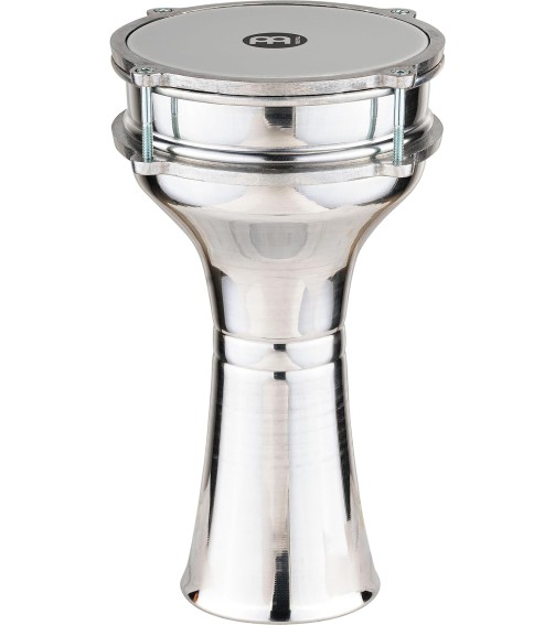 Meinl Percussion HE-102 Plain Aluminum Darbuka With Synthetic Head