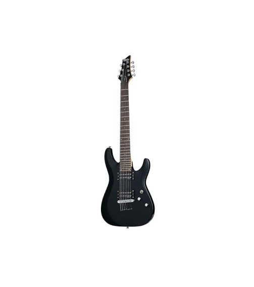 Schecter C-7 DELUXE -Satin Black 7-String Solid-Body Electric Guitar