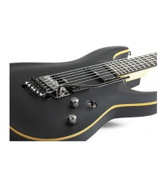 Schecter 6 String Solid-Body Electric Guitar, Aged Black Satin (3661)