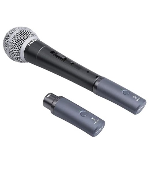 NUX B-3RC Microphone Wireless System with Charging Case, Microphone Bundle, 2.4GHz 24-bit/44.1kHz Audio Quality