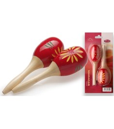 Stagg MRW-16 Wooden 16cm Maracas, Red