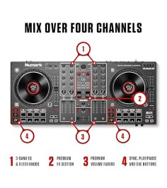 Numark NS4FX Professional 4-Deck DJ Controller