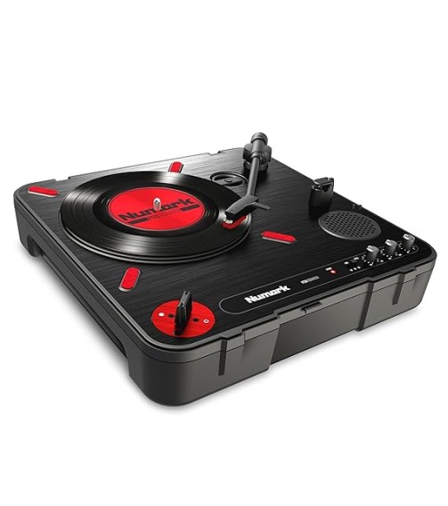 Numark PT01 Scratch Portable Turntable with Built-In DJ Scratch Switch