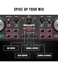 Numark DJ2GO2 Touch | Compact 2 Deck USB DJ Controller 