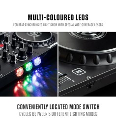 Numark Party Mix II DJ Controller with Built-In Light Show, Black