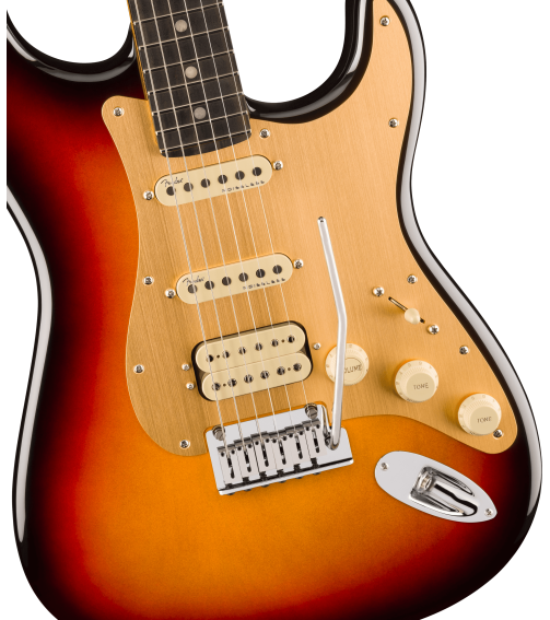 American Ultra II Stratocaster HSS EB Ultraburst + Case