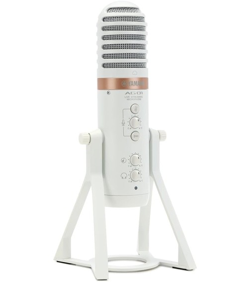 Yamaha AG01 White USB microphone with integrated  mixer