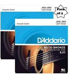 D'Addario EJ11 80/20 Bronze Acoustic Guitar Strings