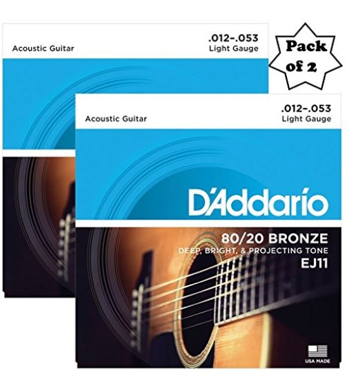 D'Addario EJ11 80/20 Bronze Acoustic Guitar Strings